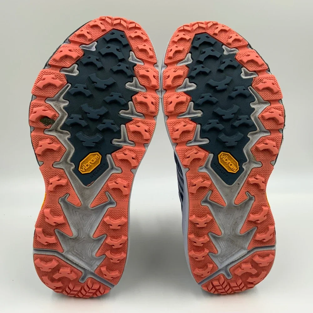 Hoka One One Speedgoat 4 Trail Running Shoes Navy Grey Coral Women Low Top